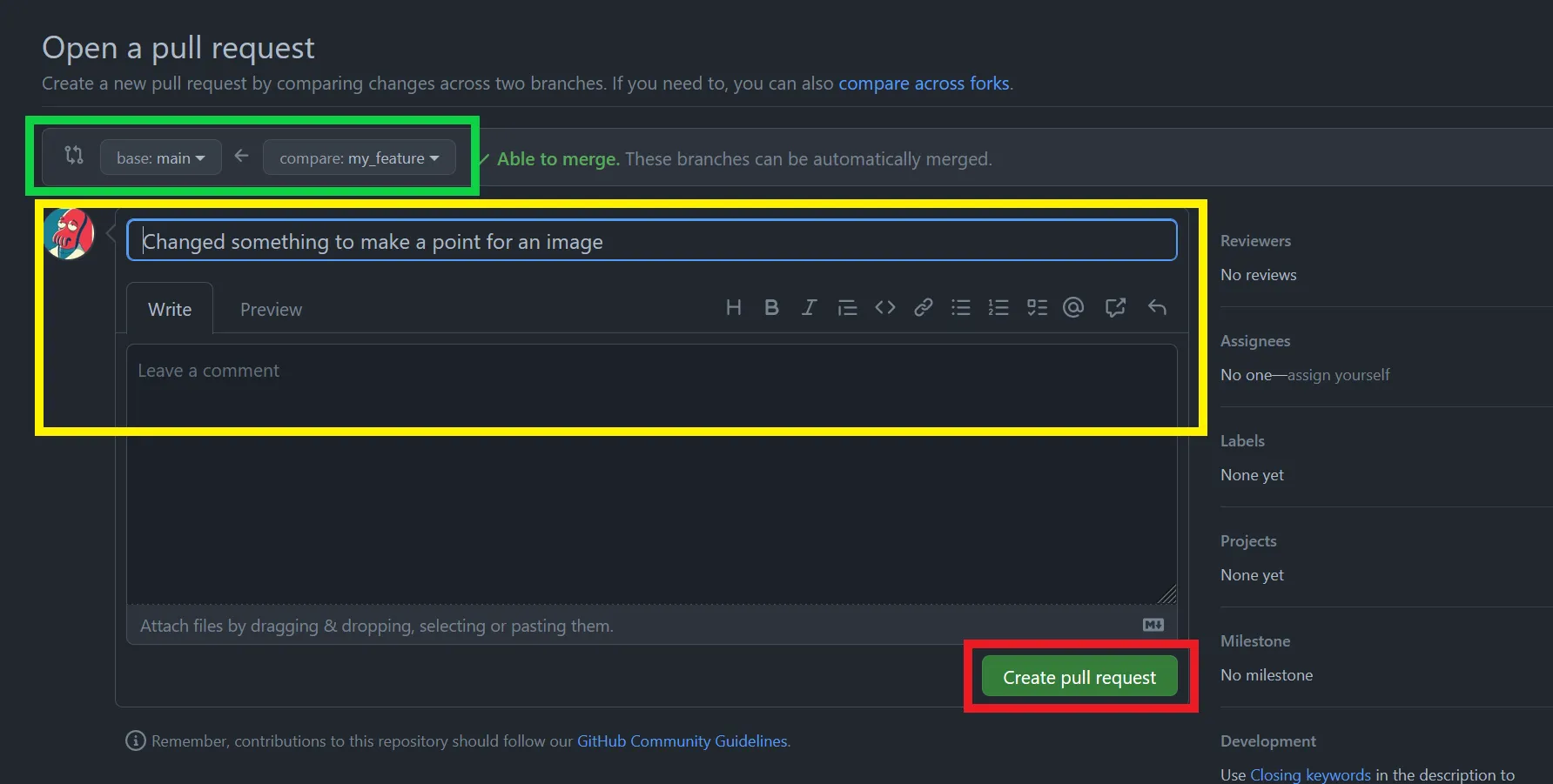 Submitting changes